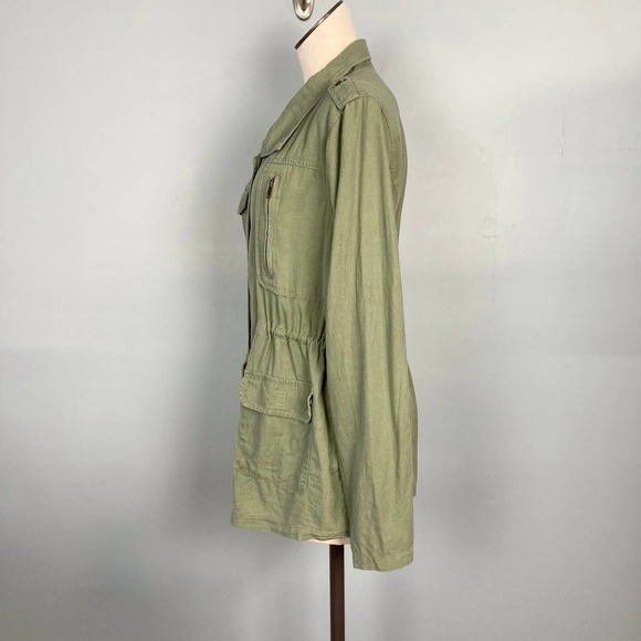 ASHLEY by 26 International Outerwear Utility Jacket Shacket Green Women's Size L - Picture 6 of 12